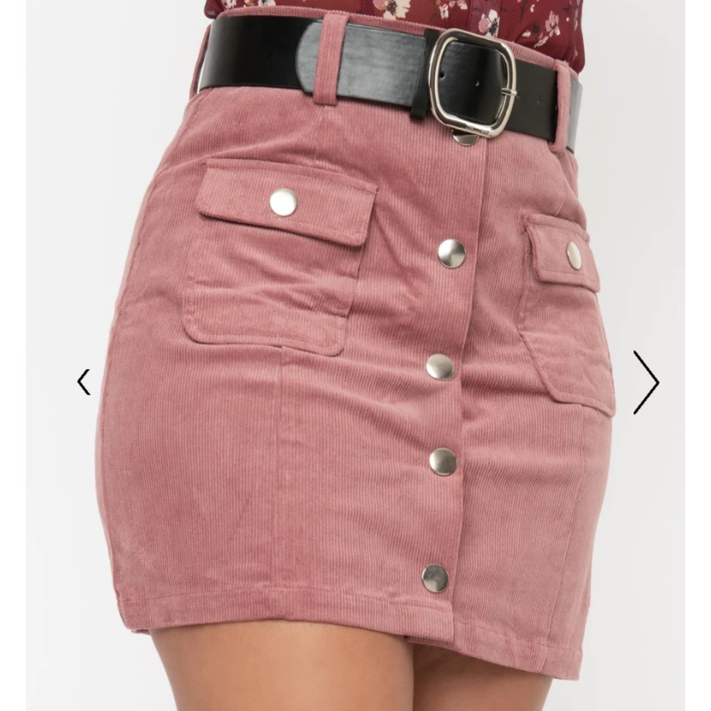 Corduroy Mini Skirt